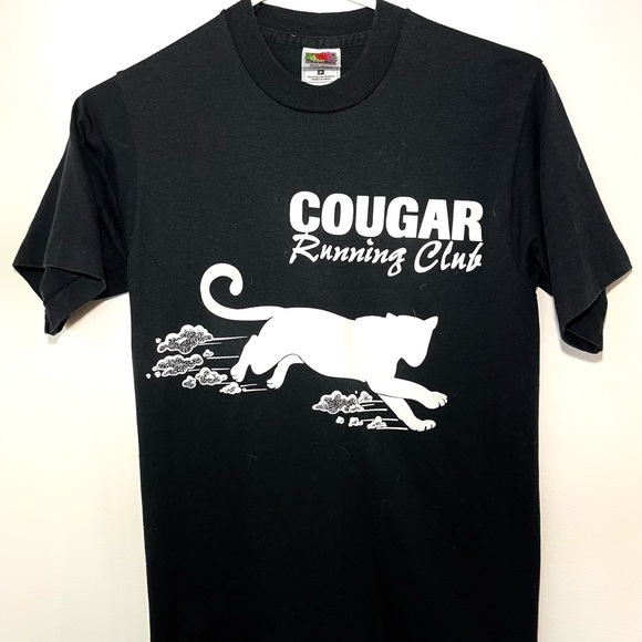 Vintage T-Shirt Cougar Running Club - Picture 1 of 2